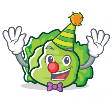 Palyaço marul karakter maskot stili