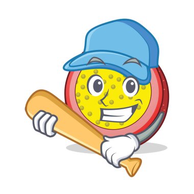 İskambil beyzbol tutku meyve karakter karikatür