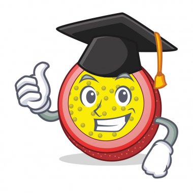 Mezuniyet tutku meyve karakter karikatür