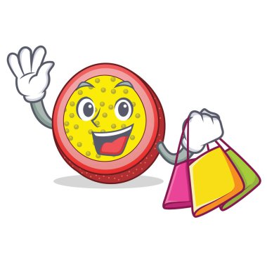 Tutku meyve karakter karikatür alışveriş