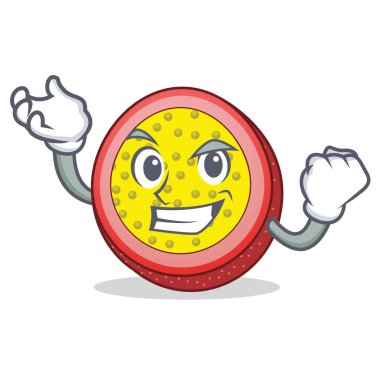 Başarılı tutku meyve karakter karikatür