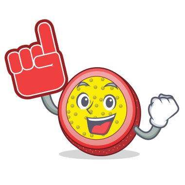 Köpük parmak tutku meyve maskot çizgi film