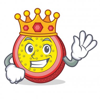 Kral tutku meyve maskot çizgi film