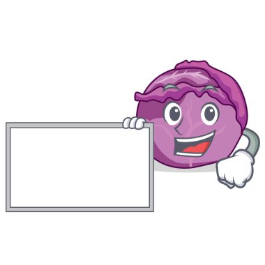 Yönetim Kurulu kırmızı lahana karakter karikatür ile