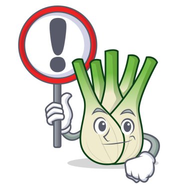 İşareti rezene karakter karikatür tarzı ile