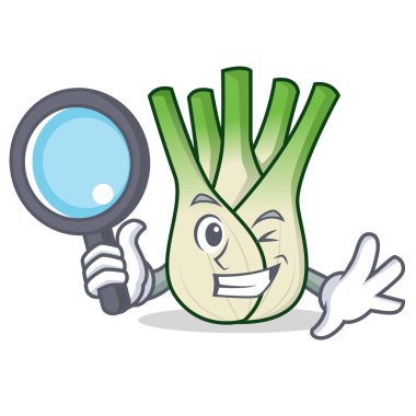 Dedektif rezene karakter karikatür tarzı