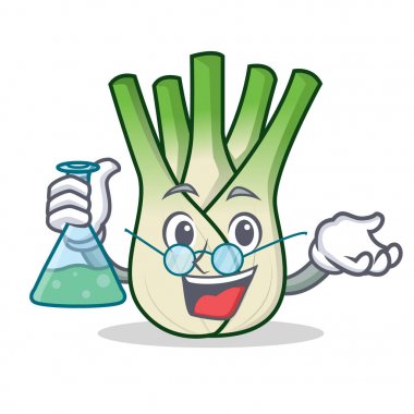 Profesör rezene karakter karikatür tarzı