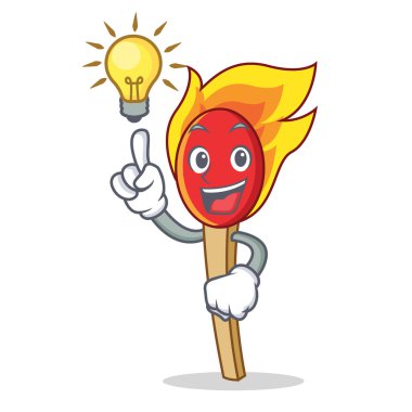 Bir fikir maç sopa maskot çizgi film var
