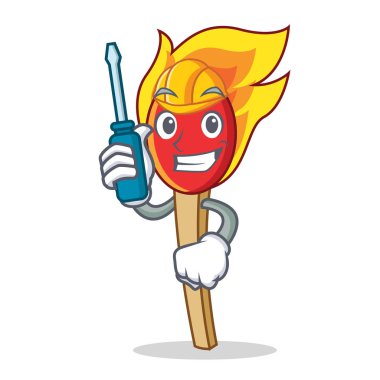 Otomotiv maç sopa maskot çizgi film