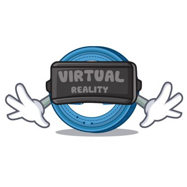 Sanal gerçeklik şevk sikke maskot çizgi film