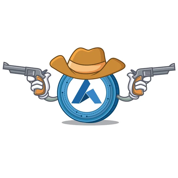Cowboy Ardor pièce personnage dessin animé — Image vectorielle