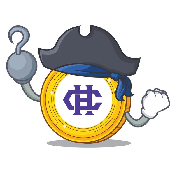 Piraten hshare Münze Charakter Cartoon Vektor Illustration — Stockillustration Piraten hshare Münze Charakter Cartoon — Stockvektor