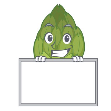 Yönetim Kurulu enginar karakter karikatür tarzı ile sırıtarak