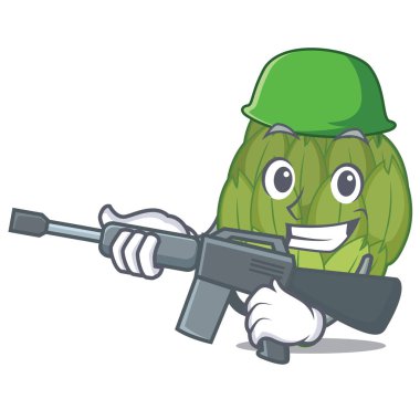 Ordu enginar karakter karikatür tarzı