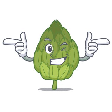 Wink enginar karakter karikatür tarzı