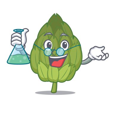 Profesör enginar karakter karikatür tarzı