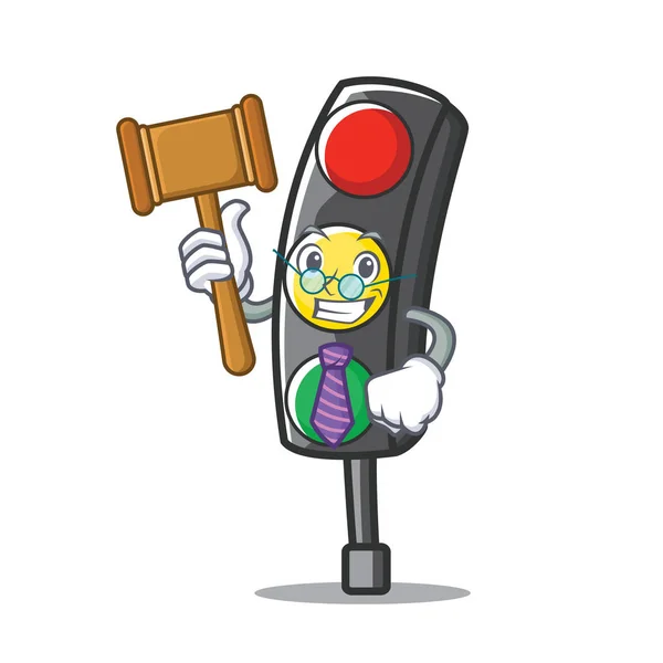 Δικαστής φανάρι χαρακτήρα κινουμένων σχεδίων — Διανυσματικό Αρχείο