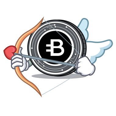 Aşk tanrısı Bytecoin sikke karakter karikatür