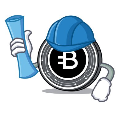 Mimar Bytecoin sikke karakter karikatür
