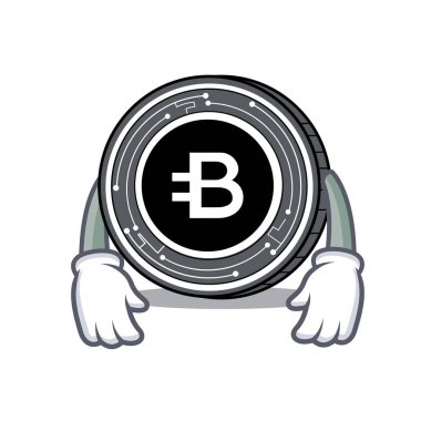 Yorgun Bytecoin sikke maskot çizgi film