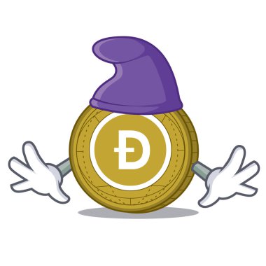Elf Dogecoin karakter karikatür tarzı