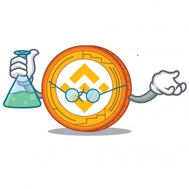 Profesör Binance sikke karakter catoon