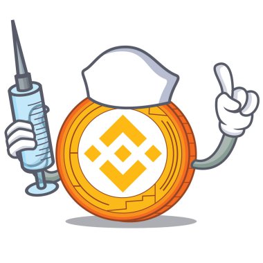 Hemşire Binance sikke karakter catoon