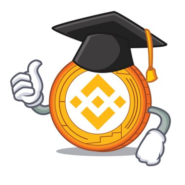 Mezuniyet Binance sikke karakter catoon