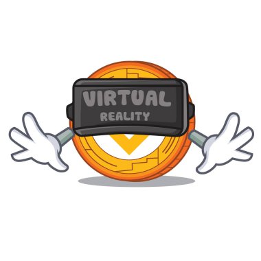 Sanal gerçeklik Binance sikke maskot catoon ile