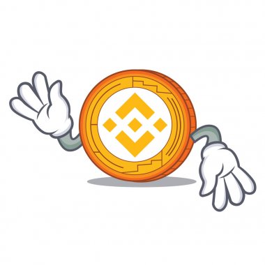 Deli Binance sikke maskot catoon