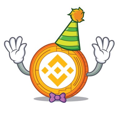 Palyaço Binance sikke maskot catoon