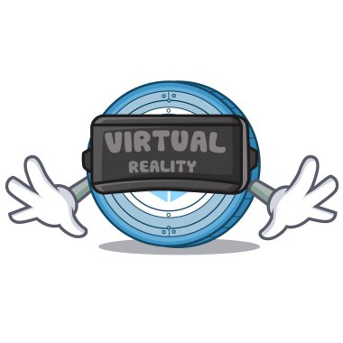 Sanal gerçeklik webpack sikke maskot karikatür ile