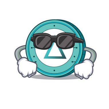 Süper cool tuz madeni para karakter karikatür