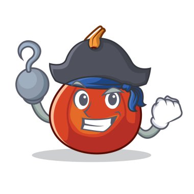 Korsan kırmızı kuri squash karikatür karakter