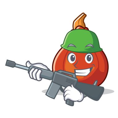 Ordu kırmızı kuri squash karikatür karakter