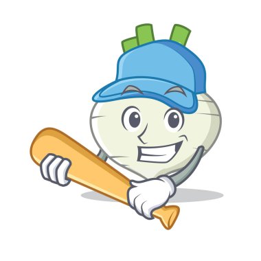 Oyun beysbol şalgam karakter karikatür tarzı