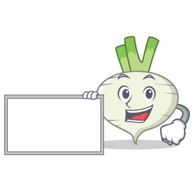 Yönetim Kurulu şalgam karakter karikatür tarzı ile