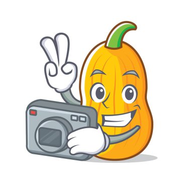 Fotoğrafçı Balkabagi maskot çizgi film