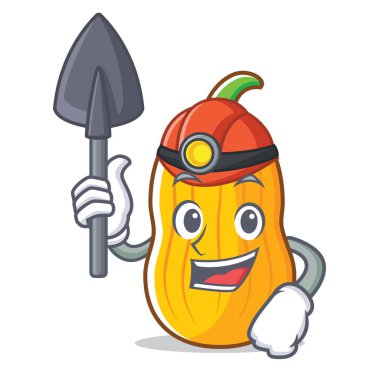 Madenci Balkabagi maskot çizgi film