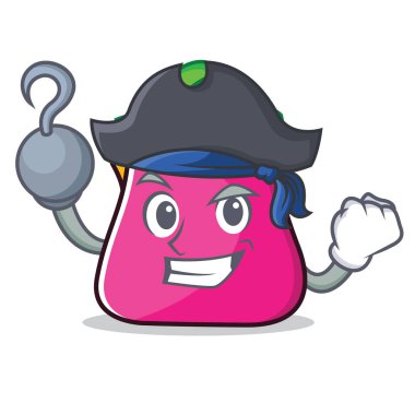 Korsan çanta karakter karikatür tarzı