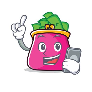 Telefon çanta karakter karikatür tarzı ile