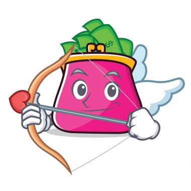 Aşk tanrısı çanta karakter karikatür tarzı