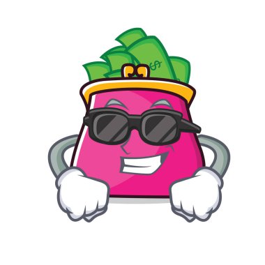 Süper cool çanta karakter karikatür tarzı