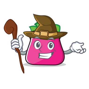 Cadı çanta karakter karikatür tarzı