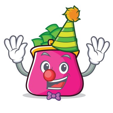 Palyaço çanta karakter karikatür tarzı