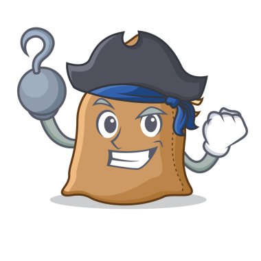 Korsan çuval karakter karikatür tarzı