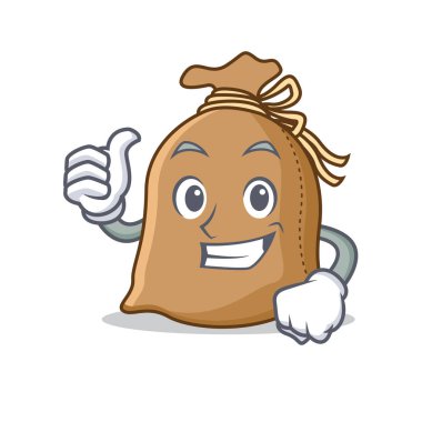 Çuval karakter karikatür tarzı Yaşasın