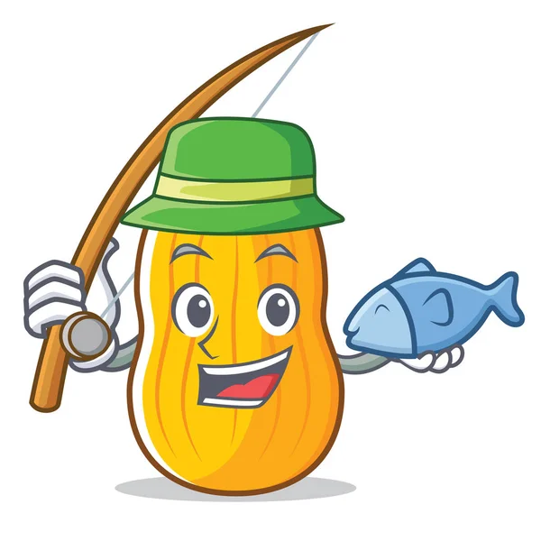 Balkabagi maskot karikatür Balık tutma