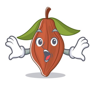 Sürpriz kakao bean maskot çizgi film