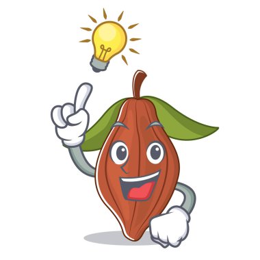 Bir fikir kakao bean maskot çizgi film var